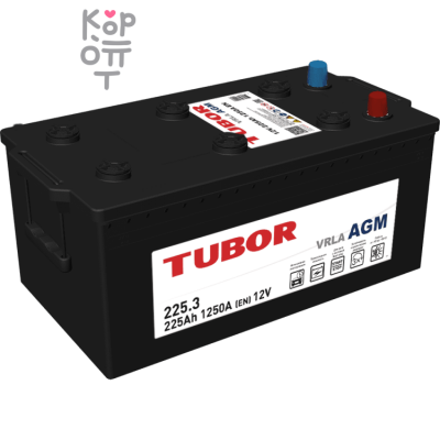 Аккумулятор TUBOR AGM 6СТ-225.3 VRLA, 225A, C type, ( L )