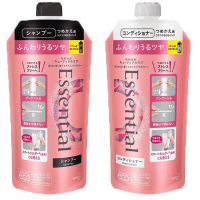 KAO Essential Fluffy Shine Conditioner - Подготавливающий к термо-воздействию кондиционер для поврежденных волос с ароматом цветочного букета