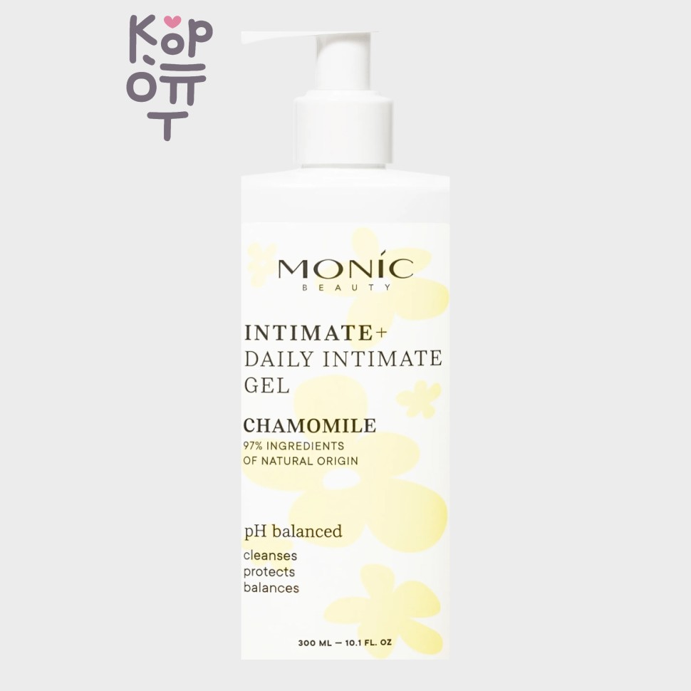 MONIC BEAUTY Chamomile Extract — Мягкий гель для интимной гигиены с экстрактом ромашки и молочной кислотой, 300 мл