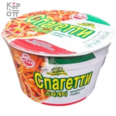 OTTOGI​ Spaghetti Ramyen - Лапша быстрого приготовления Спагетти 120гр. &mdash; Корейские товары для всей семьи(КорОпт)