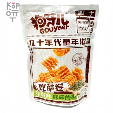 GOUYAer Pizza Rolls Чипсы Пицца Ролл Спайси рифленые со вкусом васаби, 188гр. — Корейские товары для всей семьи(КорОпт)