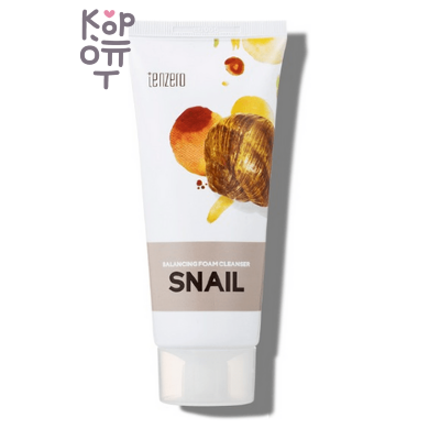 Tenzero Balancing Foam Cleanser Snail - Увлажняющая пенка для умывания, с Муцином Улитки, 100мл