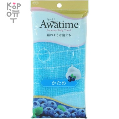 OHE Awatime Мочалка для создания большого количества пены жесткая(синяя), 100 см. — Корейские товары для всей семьи(КорОпт)