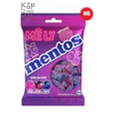Mentos — Жевательные драже со вкусом ягод (смородина, черника, малина), 94,5 г