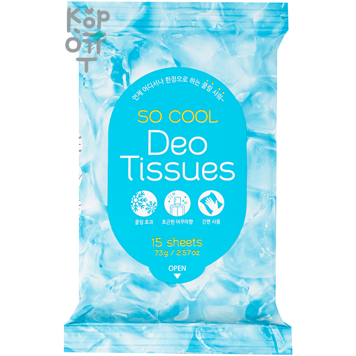 Prreti So Cool Deo Tissues - Салфетки дезодорирующие с охлаждающим эффектом 15шт.