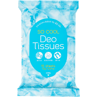 Prreti Socool Deo Tissues - Салфетки дезодорирующие с охлаждающим эффектом 15 шт