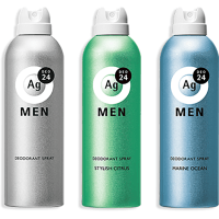 SHISEIDO Ag DEO24 - Мужской спрей дезодорант-антиперспирант с ионами серебра, 180гр.