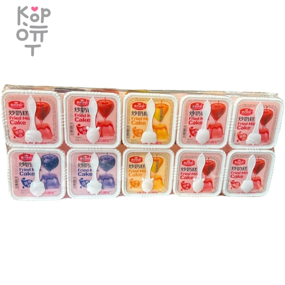 Желе фруктовое Fried Milk Cake, фруктовое мороженное со вкусом спелых фруктов, 112гр., купить с доставкой на дом фото 1 — Корейские товары для всей семьи(КорОпт)
