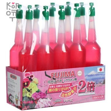 FUJIMA Удобрение для цветущих (активация цветения), розовое, 35мл.*10шт.  — Корейские товары для всей семьи(КорОпт)