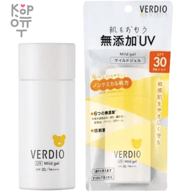 OMI BROTHER Verdio Uv Mild Gel - Мягкий водостойкий увлажняющий солнцезащитный гель для лица и тела SPF50+ PA++++ 80 гр. — Корейские товары для всей семьи(КорОпт)