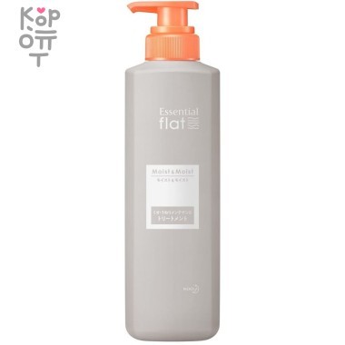 KAO Essential Flat Moist &amp; Moist Treatment - Кондиционер для придания гладкости сухим и повреждённым кучерявым волосам "Максимальное увлажнение"  &mdash; Корейские товары для всей семьи(КорОпт)