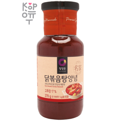Daesang Spicy Braised Chicken Marinade - Острый маринад для курицы, пластиковая бутылка