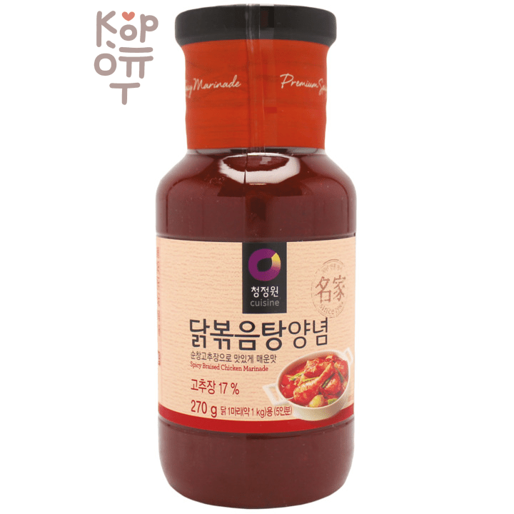 Daesang Spicy Braised Chicken Marinade - Острый маринад для курицы, пластиковая бутылка