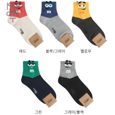 Aries - Носки женские высокие M&amp;M&#039;s, размер 23-25см., 1 пара. — Корейские товары для всей семьи(КорОпт)