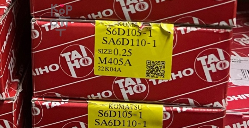 Вкладыш коренной M405A +0.25 S6D105, SA6D110 TAIHO