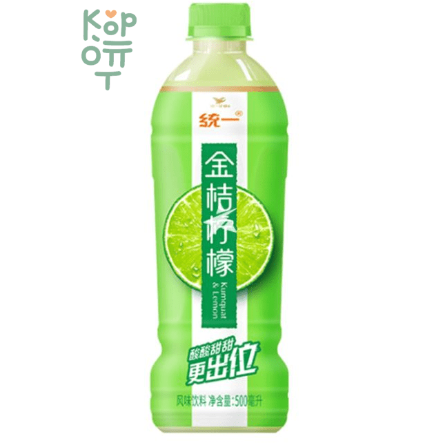 Напиток UNIF Lemon and Kumquat Tea - Зеленый чай с лимоном и кумкватом, 500мл.