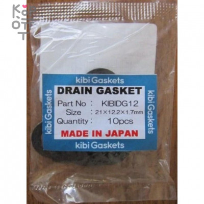 KIBI DRAIN GASKET (10шт) - Прокладка под сливную пробку, 22*14,2*1,7мм