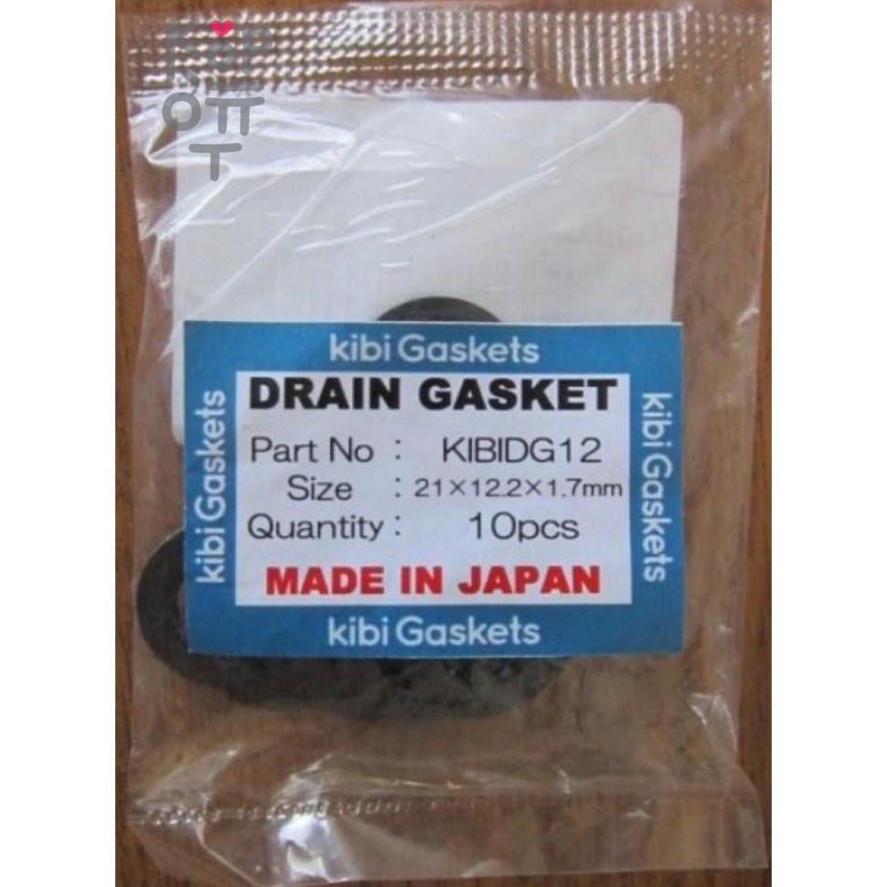 KIBI DRAIN GASKET (10шт) - Прокладка под сливную пробку, 22*14,2*1,7мм