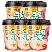 PORORO TTEOKBOKKI Cream - Рисовые клецки Пороро Ттеокбокки с кремовым вкусом 115гр., 32шт. в коробке