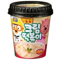 PORORO TTEOKBOKKI Cream - Рисовые клецки Пороро Ттеокбокки с кремовым вкусом 115гр., 32шт. в коробке