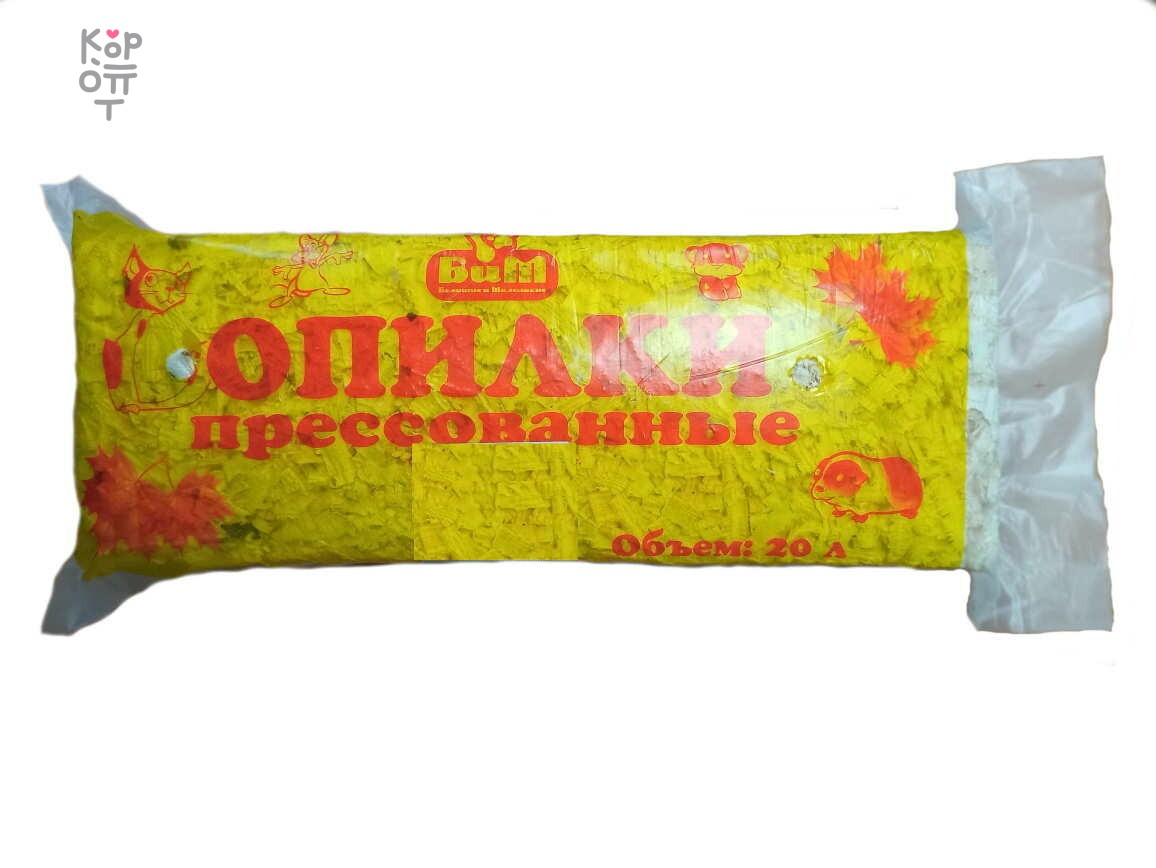 Опилки Бим прессованные — Наполнитель Сиб кошка древесный 30 кг Лесной (гр 6 мм), 20 л
