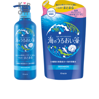 Kracie Umi no Uruoiso Algae Moisturizing Care Shampoo - Шампунь увлажняющий с экстрактами морских водорослей