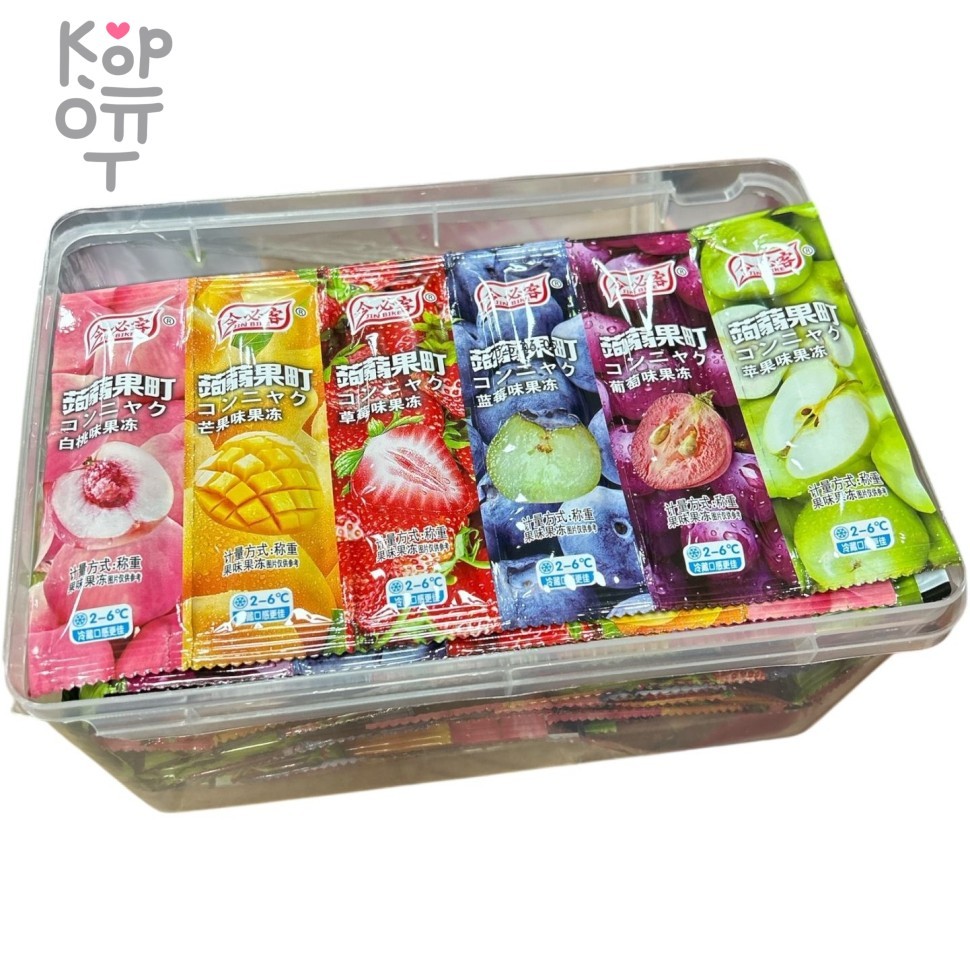 Желе фруктовое Jin Heart Желе 6ть фруктовых вкусов в одном, купить с доставкой на дом фото 1 — Корейские товары для всей семьи(КорОпт)