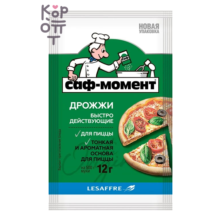 Saf-Moment — Pizza Yeast — Дрожжи быстродействующие для пиццы, 12 г