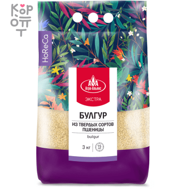Крупа пшеничная булгур Агро-альянс, 450гр. &mdash; Корейские товары для всей семьи(КорОпт)