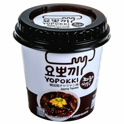 Yopokki Jajang Topokki - Рисовые клецки с соусом Чаджан., 120 г