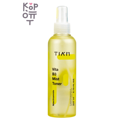 TIAM — Vita B3 Mist Toner — Тонер-мист для сияния кожи с ниацинамидом, 200 мл
