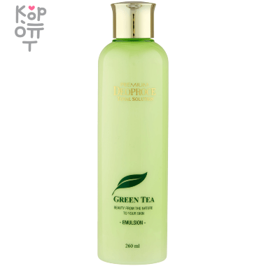 Deoproce Premium Green Tea Total Solution Emulsion - Премиальная эмульсия для лица с экстрактом Зеленого Чая 260мл. — Корейские товары для всей семьи(КорОпт)