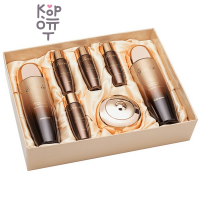 Daandan Bit Advanced Snail Skin Care Set - Набор для комплексного ухода за кожей лица с муцином улитки (тонер, эмульсия, эссенция, крем для лица, крем для глаз)