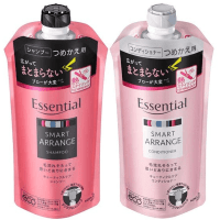 KAO Essential Fluffy Shine Shampoo - Подготавливающий к термо-воздействию шампунь для поврежденных волос с ароматом цветочного букета
