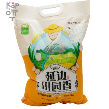 Рис Yanbian Chuanyuaniang Rice, сорт высший, 5кг — Корейские товары для всей семьи(КорОпт)