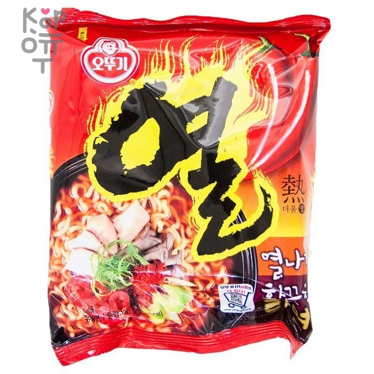 Ottogi Yeul Ramen - Лапша со вкусом свинины и острого перца, 120гр.