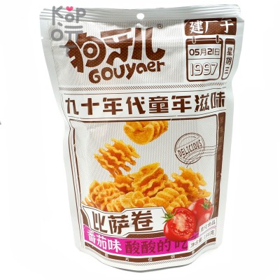 GOUYAer Pizza Rolls Чипсы Пицца Ролл Спайси рифленые со вкусом Томата, 188гр.