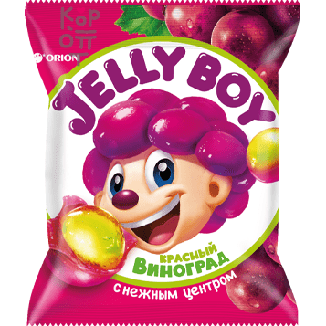 Orion Jelly Boy - Мармелад со вкусом красного Винограда и нежным центром