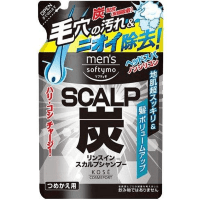 KOSE COSMEPORT Men's Charcoal Scalp Shampoo -  Глубокоочищающий, удаляющий посторонние запахи и охлаждающий мужской шампунь-кондиционер.
