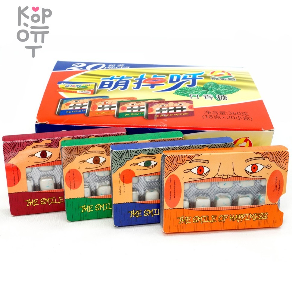 Жевательная резинка Menghuaiya, мятная свежесть, купить с доставкой на дом фото 1 — Корейские товары для всей семьи(КорОпт)