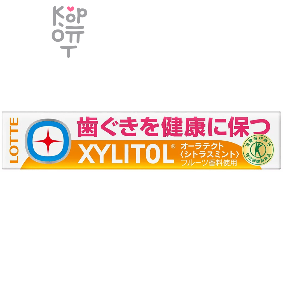 Lotte Xylitol Oratect - Резинка жевательная Цитрусовая Мята 21гр.*20шт. в блоке