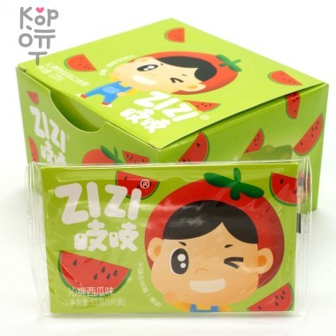 Жевательная резинка Zizi - Ягодка, со вкусом Арбуза — Корейские товары для всей семьи(КорОпт)