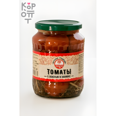 Hungrow Томаты с зеленью в заливке, 670 г