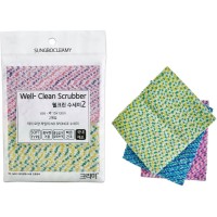 SB CLEAN&CLEAR - Скраббер для мытья посуды №375 Well-Clean - 15см*13см., мягкая