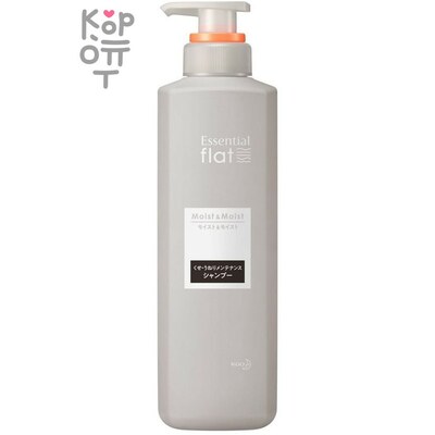 KAO Essential Flat Moist & Moist Shampoo - Шампунь для придания гладкости сухим и повреждённым кучерявым волосам "Максимальное увлажнение"