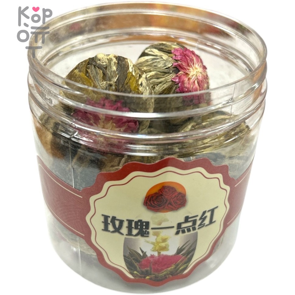 Чай зеленый, молочный - Распускающийся цветок, с ароматом Розы, 150гр., купить с доставкой на дом фото 1 — Корейские товары для всей семьи(КорОпт)