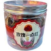 Чай зеленый, молочный - Распускающийся цветок, с ароматом Розы, 150гр.