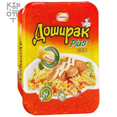 Доширак Плюс - Лапша быстрого приготовления со вкусом говядины 105гр.*24шт.   &mdash; Корейские товары для всей семьи(КорОпт)