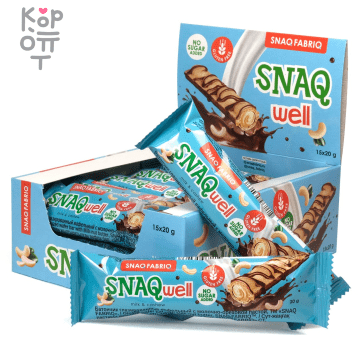 Snaq Fabriq Snaq Well - Батончик вафельный с начинкой (без глютена) 20гр. &mdash; Корейские товары для всей семьи(КорОпт)