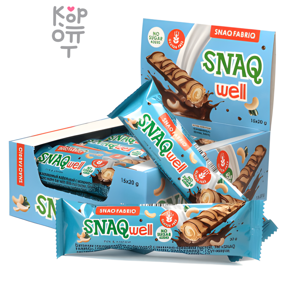 Snaq Fabriq Snaq Well - Батончик вафельный с начинкой (без глютена) 20гр.